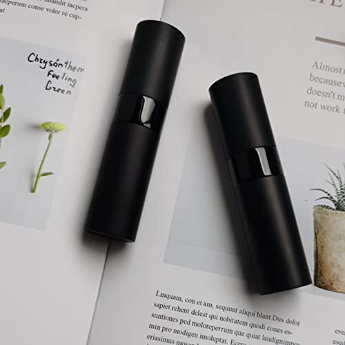 2PCS 8ml Mini Perfume Atomizer Bottles Matte Black