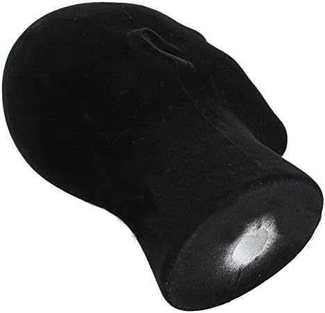 Black Foam Wig Head Stand Display Mannequin for VR Headset Mount
