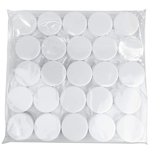 Beauticom 200 Pcs 3G Clear Jars with White Lids