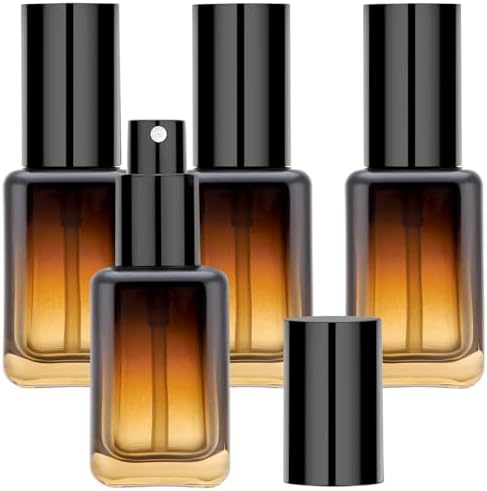 Segbeauty 1oz Amber Glass Spray Bottle 4pcs Set