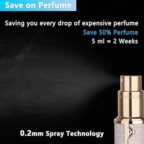 Travel Perfume Bottle Refillable 5ml Golden