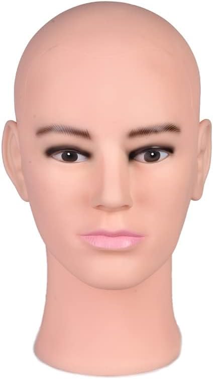 Ruilong Male Bald Mannequin Head for Wig Display