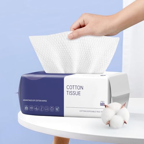 Soft Cotton Face Towel 100 Count for Cleansing and Drying
