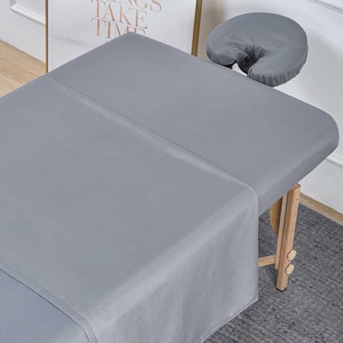 MRJ Microfiber Massage Sheet Set of 3 Pcs Gray