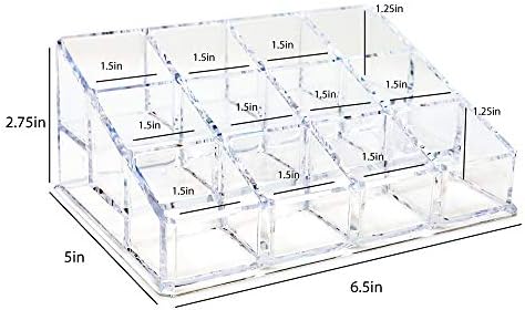 Isaac Jacobs 12 Compartment Nail Polish Holder Organizer
