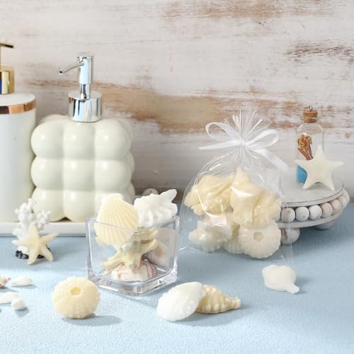 200g Sea Glass Soap with White Seashell Design
