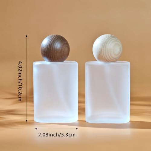 50ml Glass Spray Bottle 2 Pack Refillable Atomizer