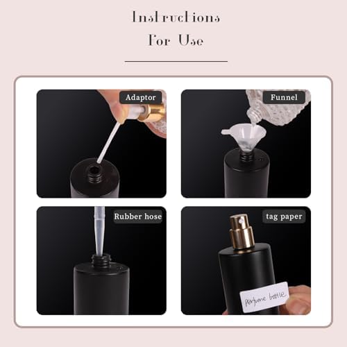 2pcs 50ml Glass Spray Bottle for Perfume and Cologne