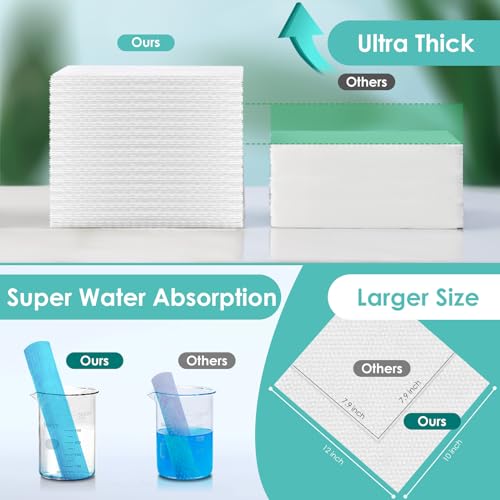 Ditoi Face Towels 10x12 Inches Ultra Soft Disposable Cloths