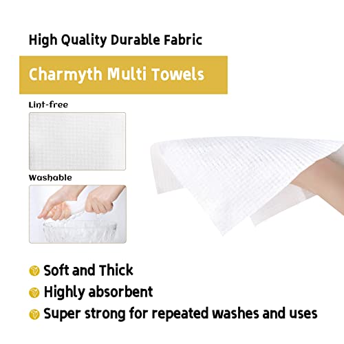 Charmyth Disposable Face Towels XL 50 Count Extra Thick Ultra Soft