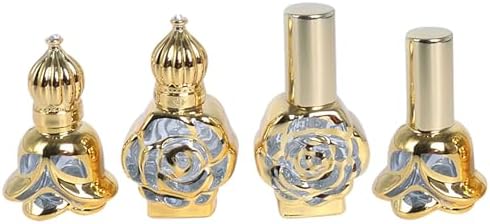 VolksRose 10ml Mini Vintage Roller Bottles 4PCS