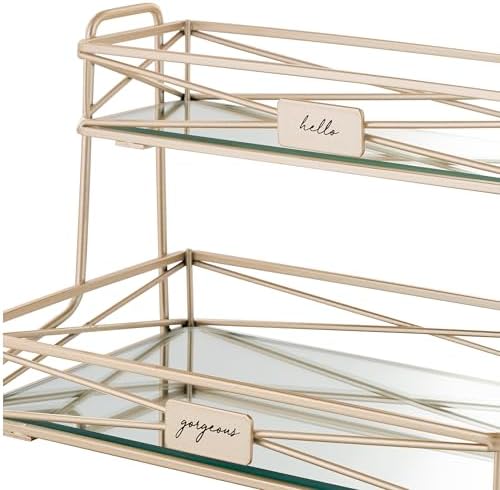 Home Details 2 Tier Mirrored Vanity Tower