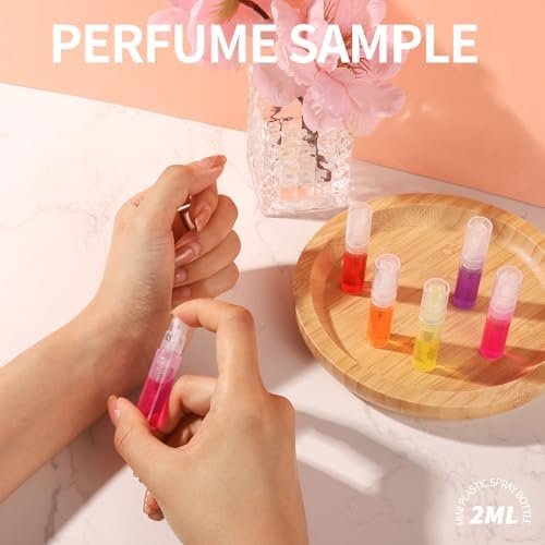 Fandamei 10 Pack Mini Spray Bottles 2ml Clear Plastic