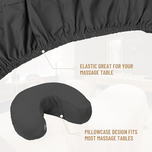 12 Pcs 4 Sets Microfiber Massage Table Sheet Set Black