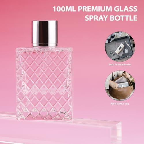 Glass Perfume Bottles Refillable 100ml Atomizer Sprayer