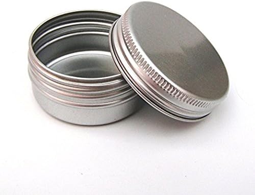 CTKcom 2-Ounce Aluminum Tin Containers with Screw Top