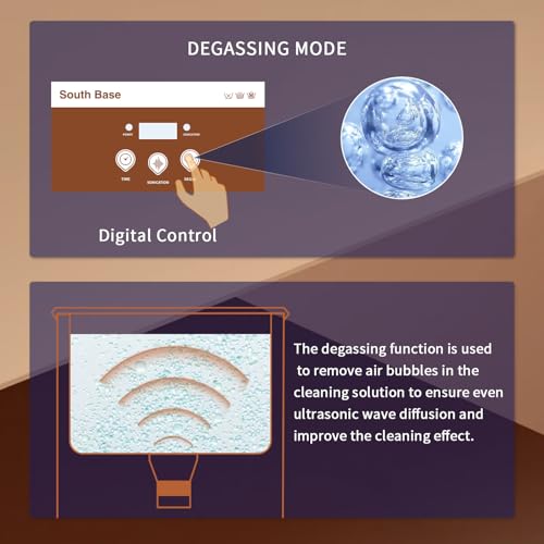 South Base Ultrasonic Jewelry Cleaner 900ML 35W