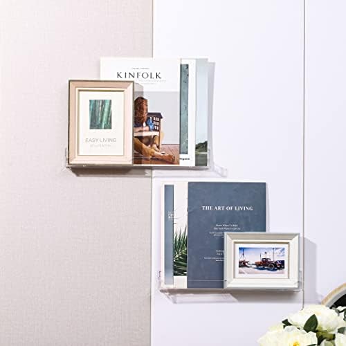 6 Pack Clear Nail Polish Rack Wall Mount Organizer