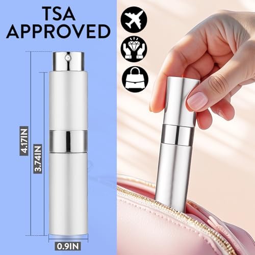 6 Pack 8ML Empty Perfume Atomizer for Refill Portable Spray Bottle