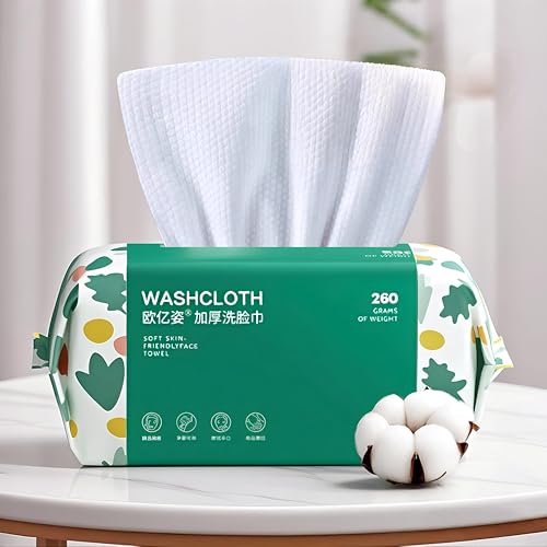 Soft Disposable Face Towel 100 Count Cotton Dry Wipes
