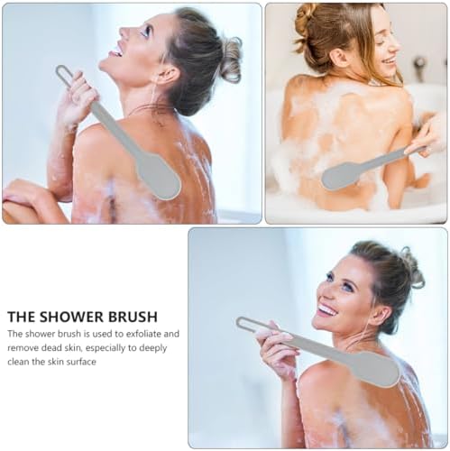 2pcs Long Handle Body Brush for Exfoliation and Back Scrubbing