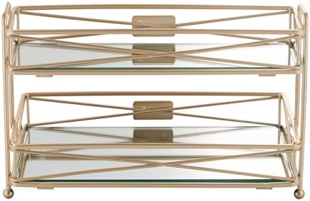 Home Details 2 Tier Mirrored Vanity Tower