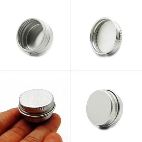 30 Pack 5ml Round Lip Balm Tins with Screw Lid