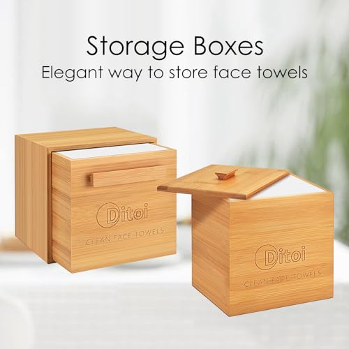 Ditoi Face Towels 10x12 Inches Ultra Soft Disposable Cloths