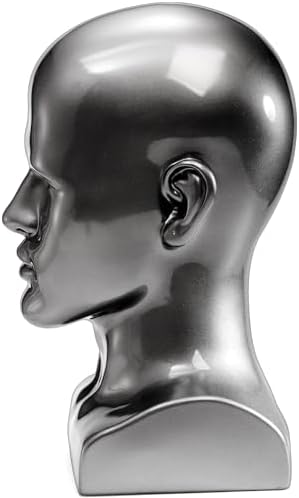 Peohud Male Mannequin Head for Wig Display