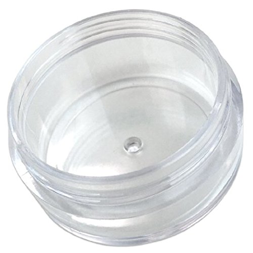 Beauticom 10G Clear Jars with Screw Caps - 300 Pieces BPA Free