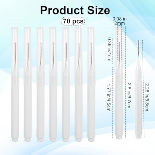 70 PCS Shower Head Cleaning Brush Set with 10 Nozzle Uncloggers