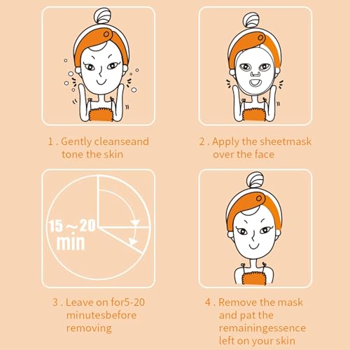 18 Pack Collagen Face Masks for Hydration and Skin Care