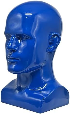 PVC Mannequin Head Black Male Display Dummy