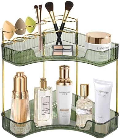 Jian Yana 2 Tier Green Makeup Organizer
