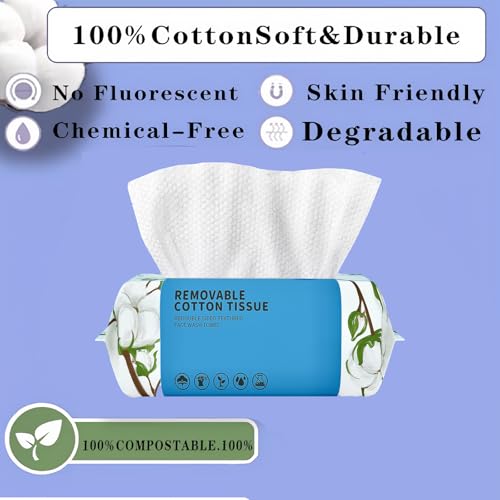 Disposable Face Towel 100 Count Pure Cotton