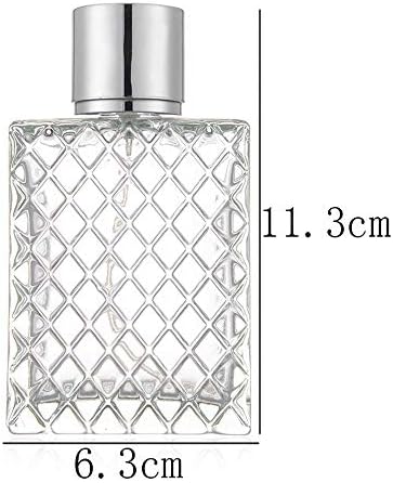 100ML Glass Spray Bottles with Silver Sprayer and Accessories