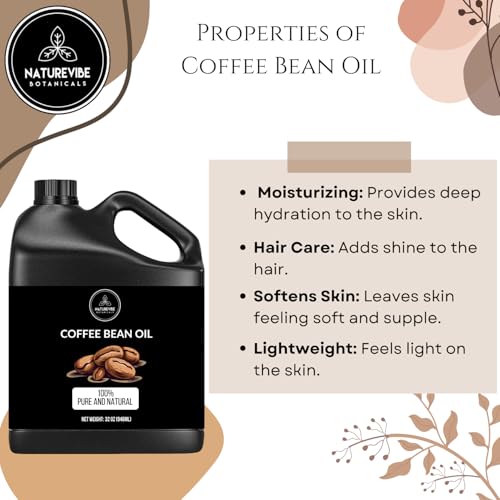 Naturevibe Botanicals Coffee Bean Oil 32 Ounces