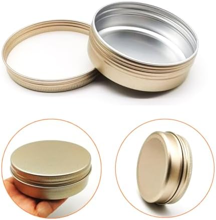 6pcs 100ml Matte-Gold Aluminum Tin Cans
