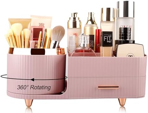 Molutsody Makeup Organizer for Vanity with Drawers