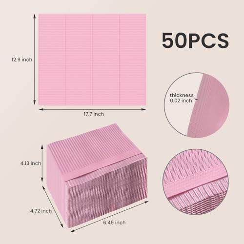 Disposable Nail Mats 50Pcs Non-Slip Waterproof for Manicure Salon Home