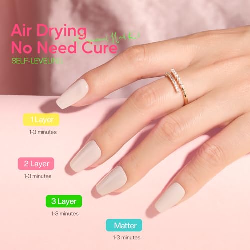 Morovan Neon Pastel Rainbow Nail Polish Set for Women