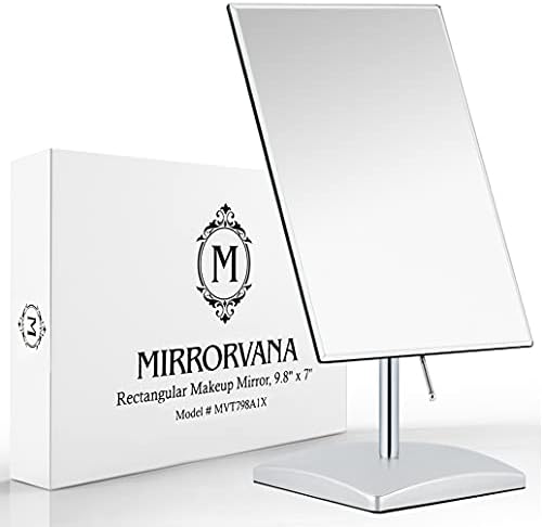 Mirrorvana Large Adjustable Desk Mirror with Stand
