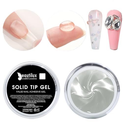 Beautilux 50g Solid Nail Glue Gel UV Cured
