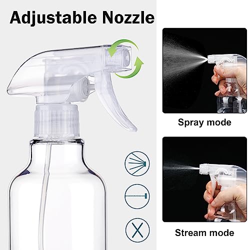 Hethyo 169oz Plastic Spray Bottles 2 Pack