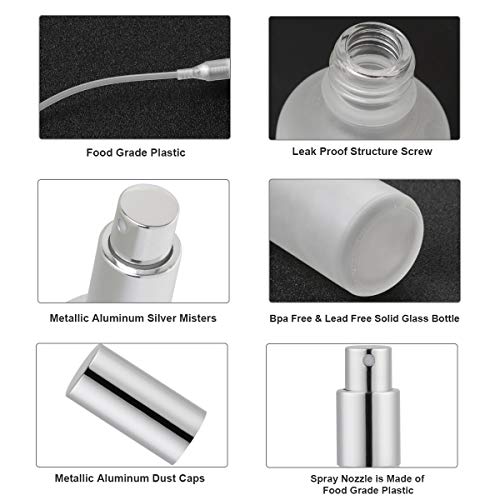 Hydior Frosted Glass Spray Bottle 34oz 2 Pack