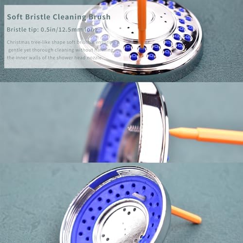 Shower Head Cleaning Brush Set with Multi-Size Picks