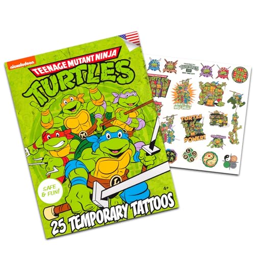 Teenage Mutant Ninja Turtles Temporary Tattoos Kids Bundle