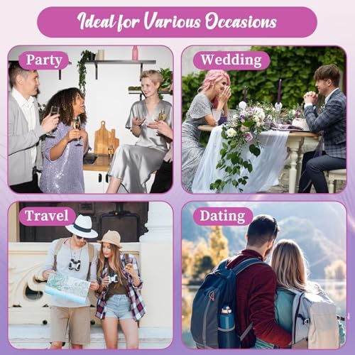 3 Pcs 10ML Glass Perfume Travel Refillable Bottles