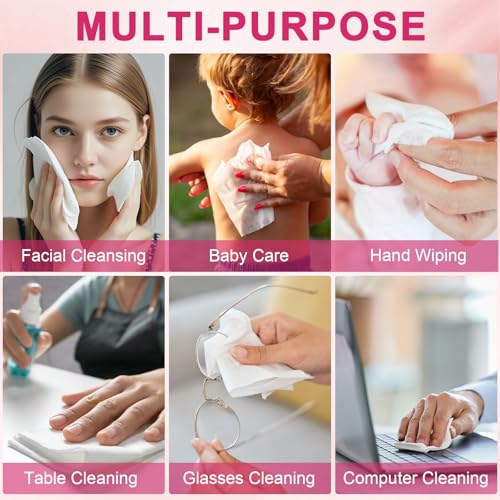 60 Count XXL Disposable Face Towels 12x12