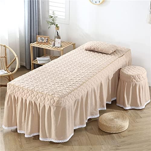 MIPOPS Massage Table Sheets 4 Piece Set Gray 185x70cm